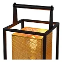 Lucide table lamp SANSA square E27 IP20, gold matt, brass, black