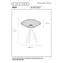 table lamp MESH oval E27 IP20, gold matt, brass, black 