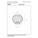 Lucide table lamp DANZA round E27 IP20, gold matt, brass, black 
