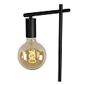 Lucide floor lamp LEANNE square E27 IP20, black 