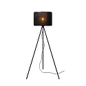 floor lamp TAGALOG round E27 IP20, wood, black 