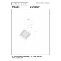 Lucide spot TAGALOG round E27 IP20, wood, black