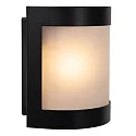 Lucide wall luminaire BOLO E27 IP44, opal, black