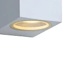 Lucide spot ZORA LED down, 1 flame, square GU10 IP44, white dimmable