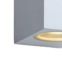 Lucide spot ZORA LED up / down, 2 flames, square GU10 IP44, white dimmable