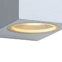 Lucide spot ZORA LED up / down, 2 flames, square GU10 IP44, white dimmable
