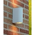 Lucide spot ZORA LED up / down, 2 flames, half round GU10 IP44, white dimmable