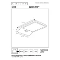 Lucide wall luminaire BASIC LED square IP44, black