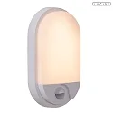 outdoor wall luminaire HUPS IR oval, with sensor IP54, white 