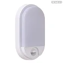 outdoor wall luminaire HUPS IR oval, with sensor IP54, black 