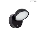 Lucide Outdoor LED Wandleuchte FINN 120° 12W 3000K IP54 CRI>80 inkl. PIR-Sensor & Tag-/ Nachtsensor , schwarz
