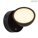 Lucide Outdoor LED Wandleuchte FINN 120° 12W 3000K IP54 CRI>80 inkl. PIR-Sensor & Tag-/ Nachtsensor , schwarz