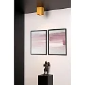 spot TUBE square GU10 IP20, gold matt, brass
