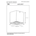 spot TUBE square GU10 IP20, gold matt, brass
