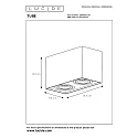 Lucide spot TUBE 2 flames, square GU10 IP20, white