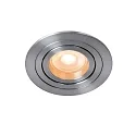 recessed luminaire TUBE round GU10 IP20, chrome matt