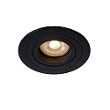 recessed luminaire TUBE round GU10 IP20, black