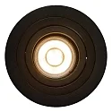 Lucide Einbaustrahler TUBE, Ø 9,2 cm, 1xGU10, rund, schwarz