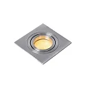 recessed luminaire TUBE square GU10 IP20, chrome matt