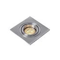recessed luminaire TUBE square GU10 IP20, chrome matt