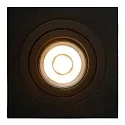 Lucide recessed luminaire TUBE square, swivelling GU10 IP20, black