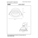 Lucide recessed luminaire EMBED round GU10 IP20, black