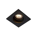 recessed luminaire EMBED square GU10 IP20, black