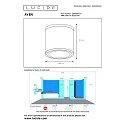 Lucide spot AVEN cylindrical GU10 IP65, white