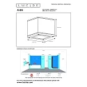 Lucide spot AVEN square GU10 IP65, white