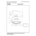 Lucide spot DORIAN LED round GU10 IP20, black dimmable
