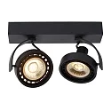 LED Deckenstrahler DORIAN, GU10, 2x12W 2200K/3000K, dimmbar, schwarz