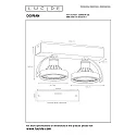 Lucide spot DORIAN LED 2 flames, round GU10 IP20, black dimmable