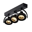 Lucide LED Deckenstrahler DORIAN, GU10, 3x12W 2200K/3000K, dimmbar, schwarz