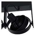Lucide spot GRIFFON LED 2 flames, square GU10 IP20, black dimmable