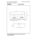 Lucide spot GRIFFON LED 2 flames, square GU10 IP20, black dimmable