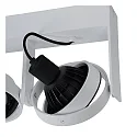 Lucide spot GRIFFON LED 2 flames, square GU10 IP20, white dimmable