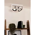 Lucide spot GRIFFON LED 2 flames, square GU10 IP20, white dimmable