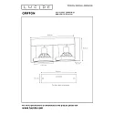 Lucide spot GRIFFON LED 2 flames, square GU10 IP20, white dimmable