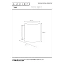 Lucide wall luminaire XERA round G9 IP20, gold matt, brass, black