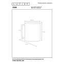 Lucide wall luminaire XERA round G9 IP20, white