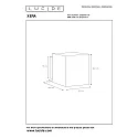 Lucide Wandleuchte XERA, 1xG9, eckig, weiß
