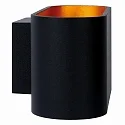 wall luminaire XERA oval G9 IP20, gold matt, brass, black