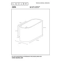 wall luminaire XERA oval G9 IP20, gold matt, brass, black