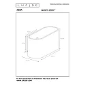 Lucide wall luminaire XERA oval G9 IP20, white