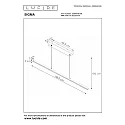 Lucide pendant luminaire SIGMA LED square IP20, black dimmable
