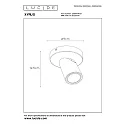 Lucide spot XYRUS LED round GU10 IP20, white dimmable