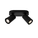 LED Deckenstrahler XYRUS, GU10, 2x5W 2200K/3000K, dimmbar, schwarz