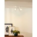 Lucide LED Deckenstrahler XYRUS, GU10, 2x5W 2200K/3000K, dimmbar, weiß