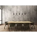 Lucide pendant luminaire TUBULE LED 5 flames, square IP20, black 