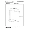 Lucide table lamp VARIO LED IP20, white dimmable